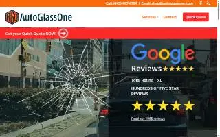 Auto One Glass & Accessories of Westland website