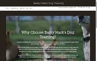 Barky Mark's Dog Training of Westland website