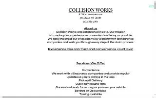 Collision Works website