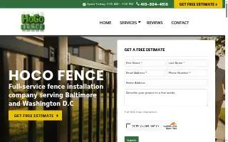 Upright Fence of Westland website