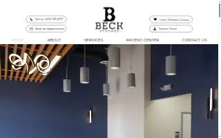 Beck Eyecare of Wixom website