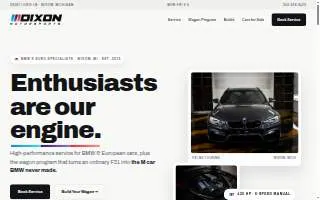 Dixon Motorsports - Automotive Performance & Service website