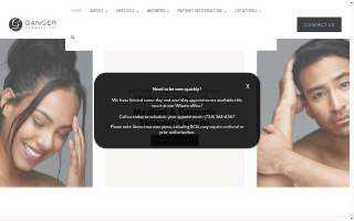 Ganger Dermatology (Wixom) website