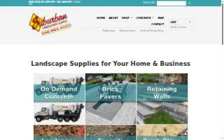 Suburban Landscape Supply website