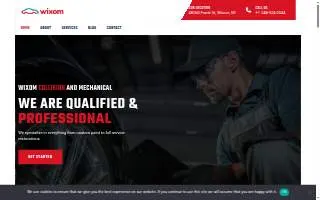 Wixom Collision and Mechanical website