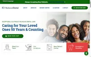 Redwood Dental Woodhaven website