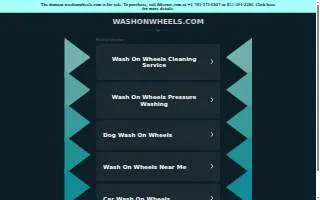 Wash On Wheels of Woodhaven website