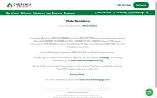 Chris Dennison - Churchill Mortgage, NMLS 850828