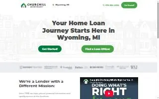 Churchill Mortgage website