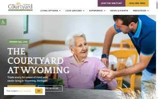 The Courtyard at Wyoming website