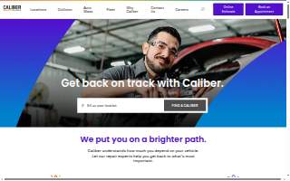 Caliber Collision of Mishawaka website