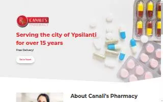 Canalis Pharmacy website