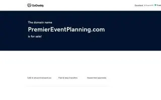 Premier Event Planning website