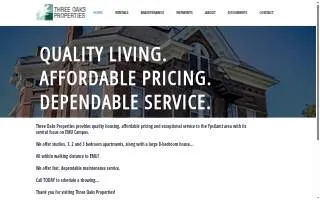 Three Oaks Properties website