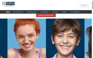 Alpha Orthodontics - Albert Lea website