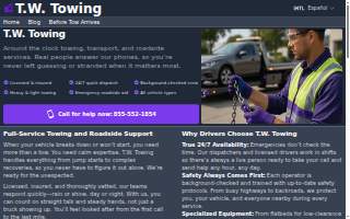 T & W Towing - Cars, Heavy Duty Tow & Semi Truck Recovery