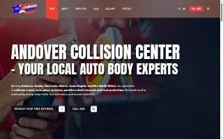 Andover Collision Center website