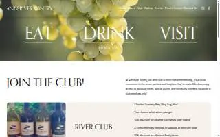 Ann River Winery website