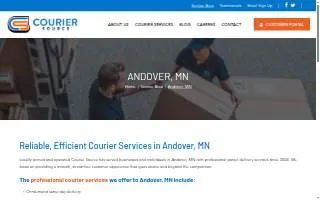 Courier Source of Andover website