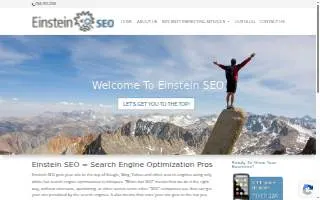 Einstein SEO, LLC website