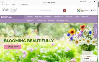 Main Floral of Andover website