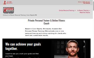 Answers Not Excuses Fitness Training of Anoka