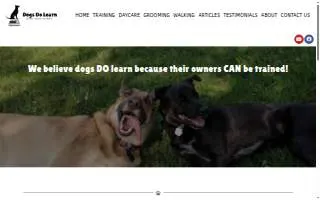 Dogs Do Learn website