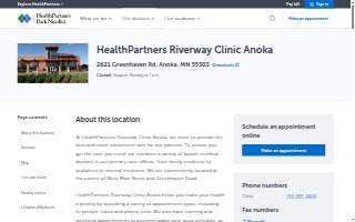 HealthPartners Riverway Clinic Anoka