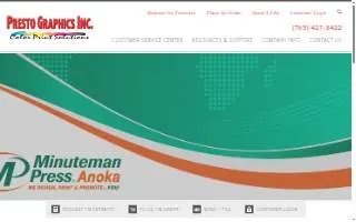 Presto Graphics Inc (Now Minuteman Press) website