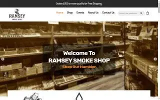 Ramsey Smoke Shop of Anoka website