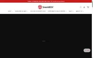 SnackBOX website