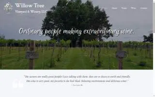 Willow Tree Winery of Anoka website