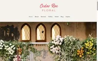 Cedar Rae Floral website