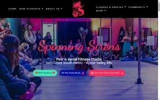 Spinning Sirens Pole & Aerial Fitness Studio website