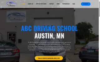 ABC Driving School of Austin website