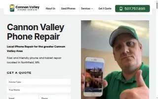 Cannon Valley Phone Repair of Austin website