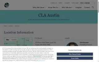 CLA (CliftonLarsonAllen) of Austin website