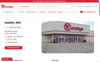 Runnings of Austin website