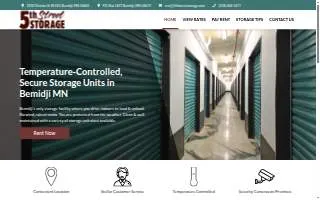 5th Street Storage website