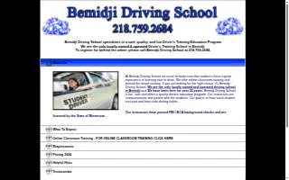 Bemidji Driving School website