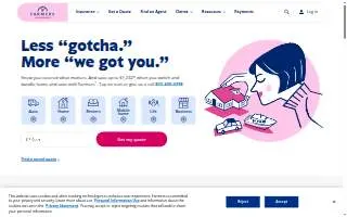 Farmers Insurance - Jeff Piper website