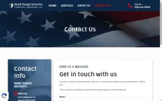 Hard Target Security Services of Bemidji website