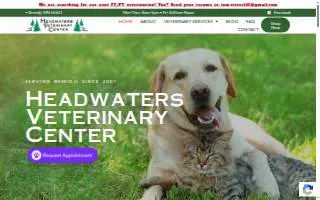 Headwaters Veterinary Center website