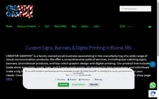 Creative Graphix website