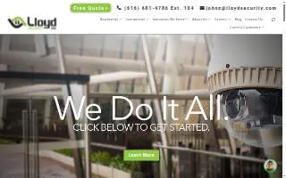 Lloyd Security Inc of Blaine website