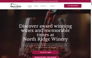 North Ridge Winery of Blaine website