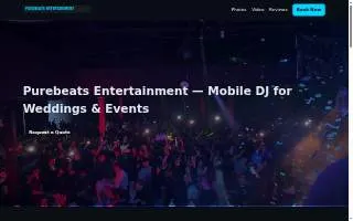 Purebeats Entertainment website