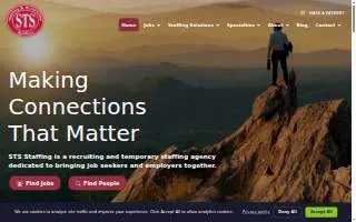 STS Staffing & Temporary Services of Blaine website
