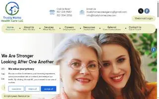 Trusty Homecare LLC website