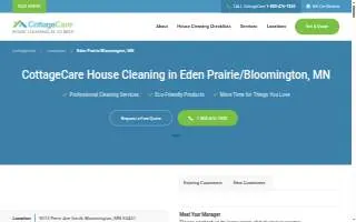 CottageCare Eden Prairie & Bloomington website